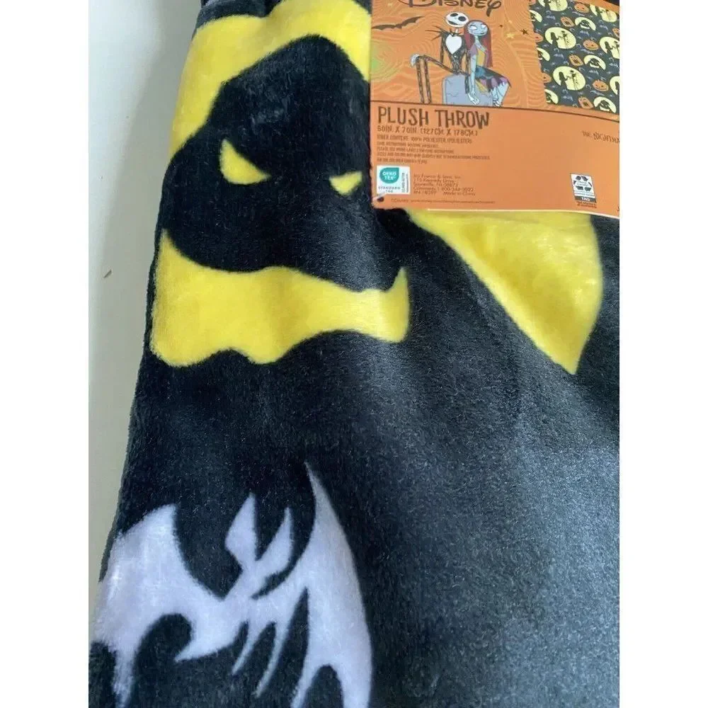 Nightmare Before‎ Christmas Plush Throw Blanket 50X70” Jack Oogie Sally NEW